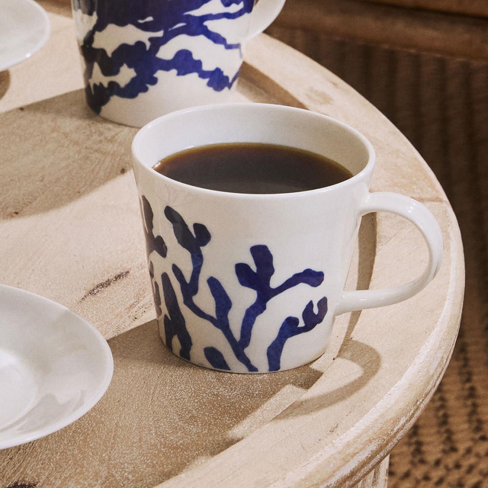 Pacific Set of 4 Mugs, 400ml, Blue  The Homeware Outlet